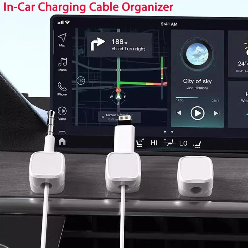 Magnetic Adhesive Cable Organizer Clips