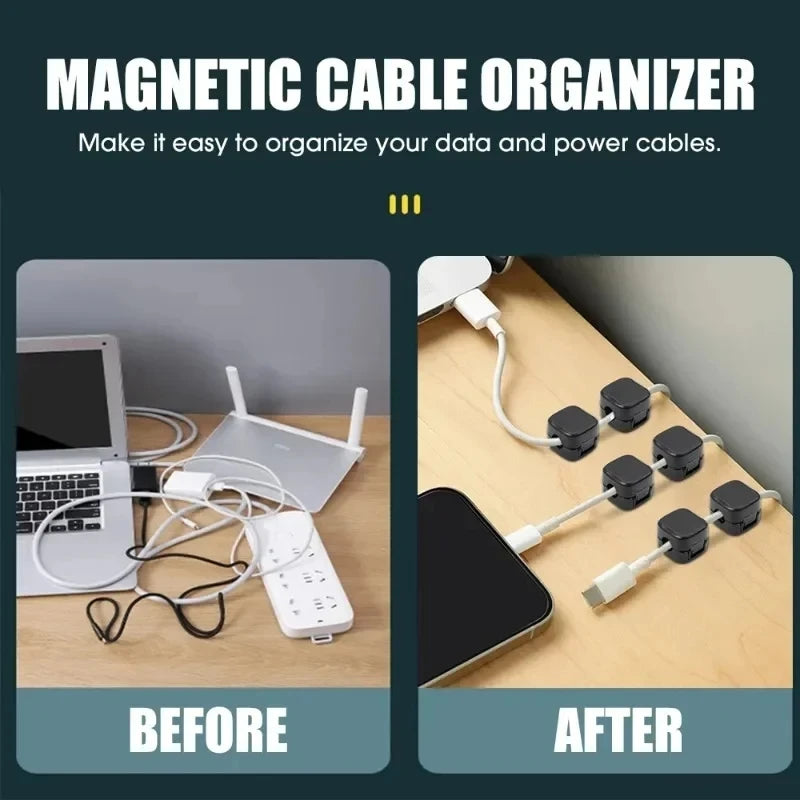 Magnetic Adhesive Cable Organizer Clips